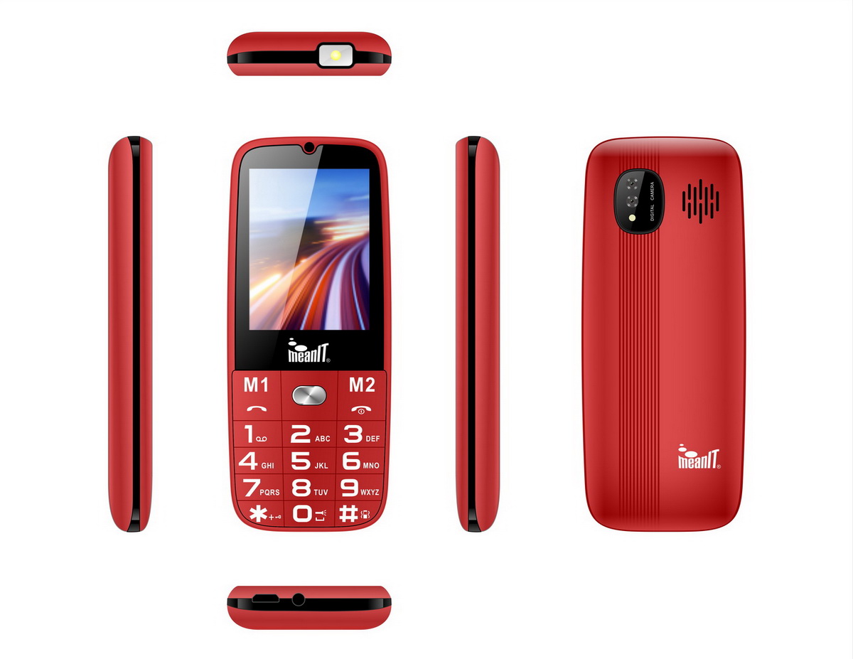 Mobile Phone MeanIT Senior 15 Red