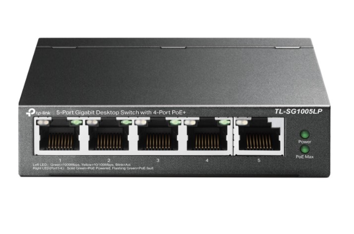 TP-Link Switch 5port Gigabit Desktop TL-SG1005LP w/4port POE
