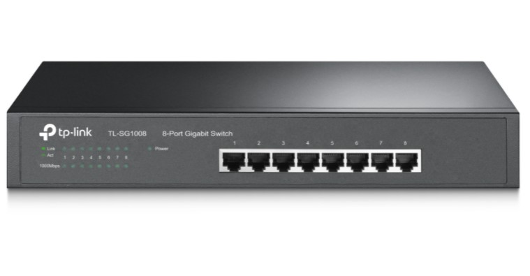 TP-Link Switch 8port Gigabit Rackmount TL-SG1008