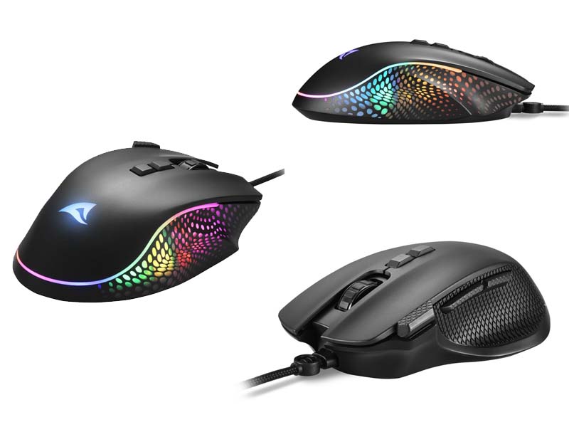 Mouse Sharkoon SHARK Force 3 Gaming 12800 DPI USB RGB Black