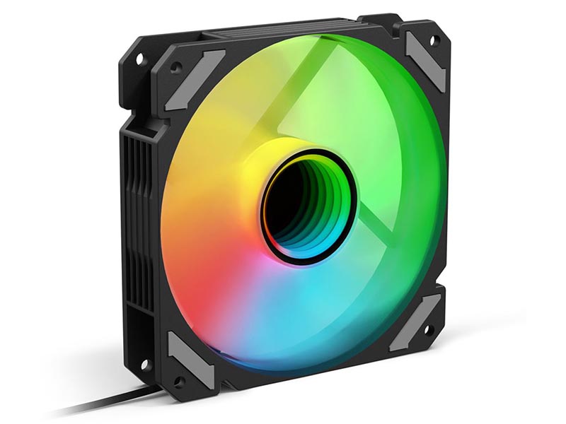 Case Fan 120x120x25 Sharkoon SHARK Mirror PWM RGB REVERSE 1500rpm Low Noise Black