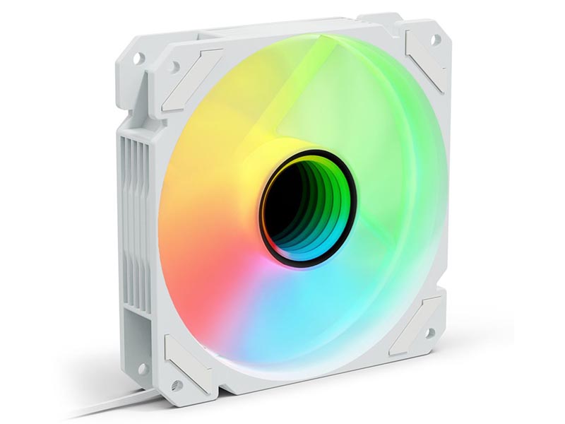 Case Fan 120x120x25 Sharkoon SHARK Mirror PWM RGB REVERSE 1500rpm Low Noise White