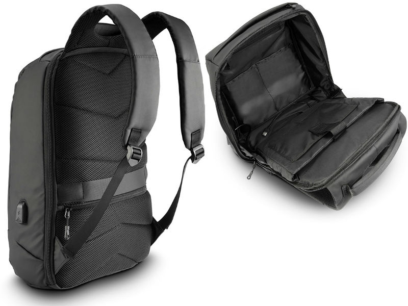 Notebook Backpack Sharkoon Black Water Repellent/USB Charging Port Gaming