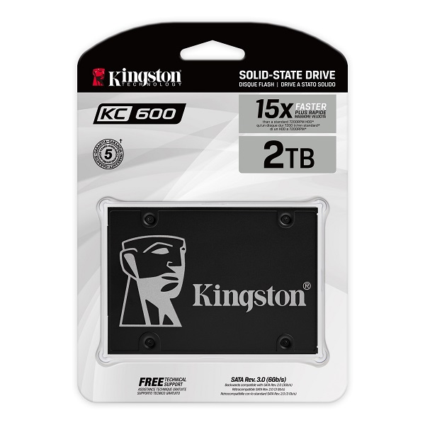 SSD 2.5" Kingston KC600 Series 2048GB 7mm
