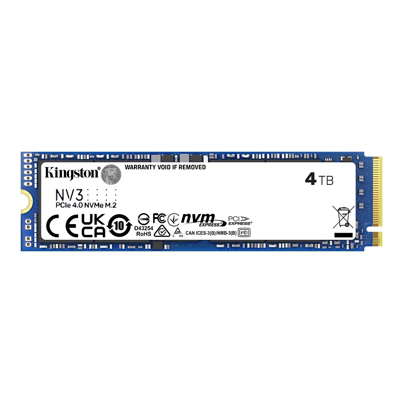 SSD M.2 Kingston NV3 2280 NVMe 4TB PCIe 4.0 x4 6000/5000 MB/s