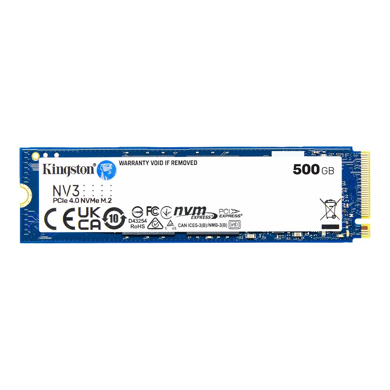 SSD M.2 Kingston NV3 2280 NVMe 500GB PCIe 4.0 x4 5000/3000 MB/s