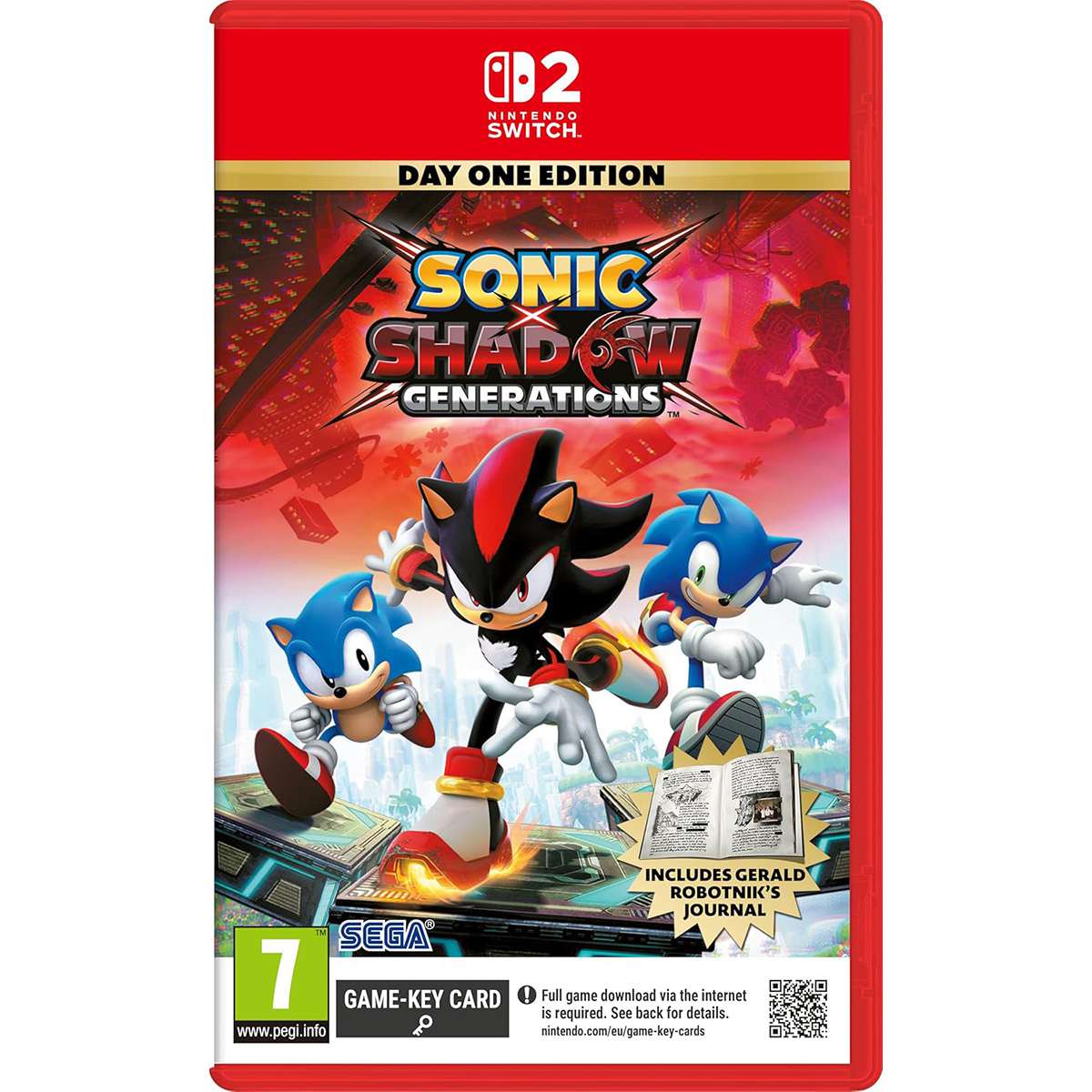 Game Nintendo 2 - Sonic x Shadow Generations (Game Key Card) Day 1 Edition