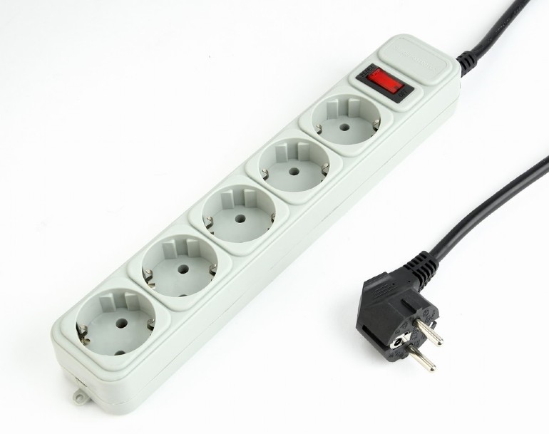 Power Protector Gembird Power Cube 1.8m 16A 5 Sockets White