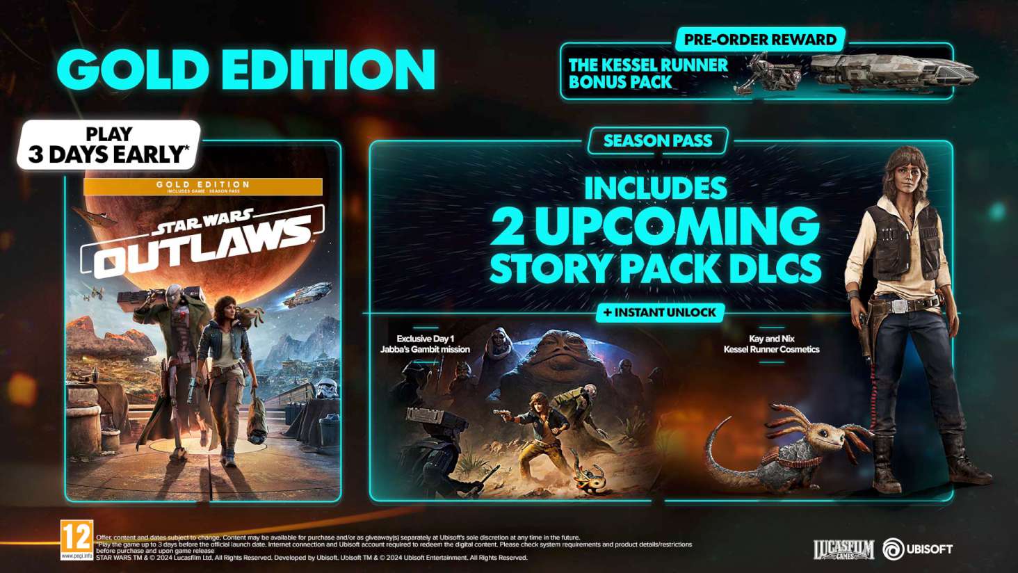 Game XBSX - Star Wars Outlaws Gold Edition