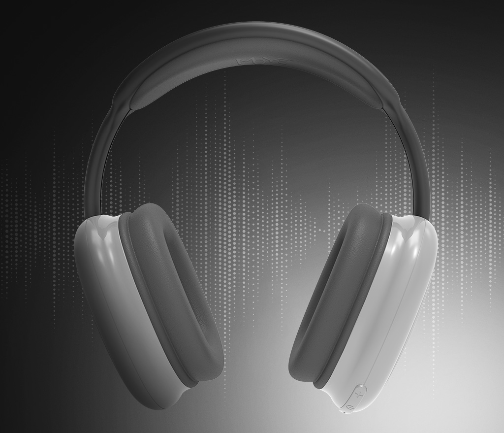 Headphones MOYE Stellar Bluetooth w/Mic - Silver