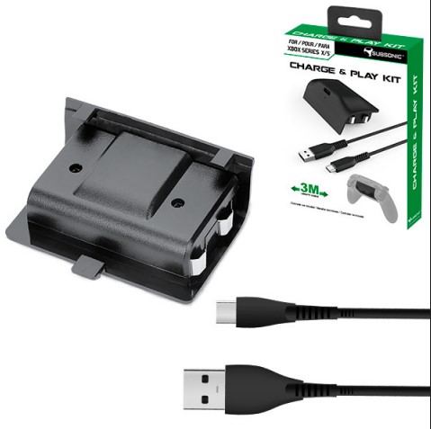 Subsonic Gaming XBOX Play and Charge Kit w/ Battery for Xbox Wireless Controller