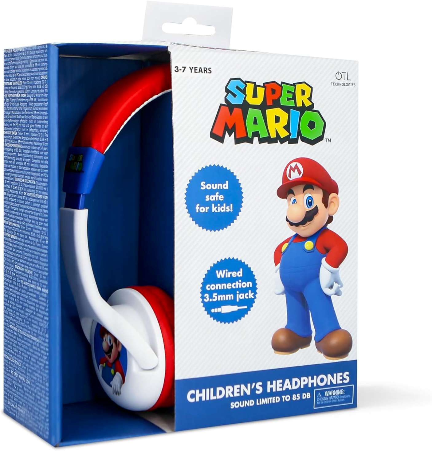 Headphones OTL Kids Super Mario White