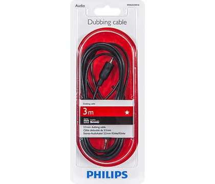 Cable Philips Stereo Plug 3,5mm to 3,5mm 3m