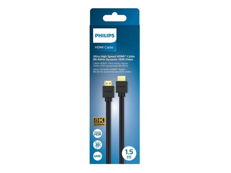 Cable HDMI M/M 1.5m v.2.1 8K 60Hz Ultra HD HDR Philips