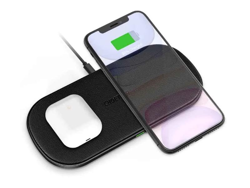 Wireless Charger Choetech T535-S 10W Dual for Two Smartphones