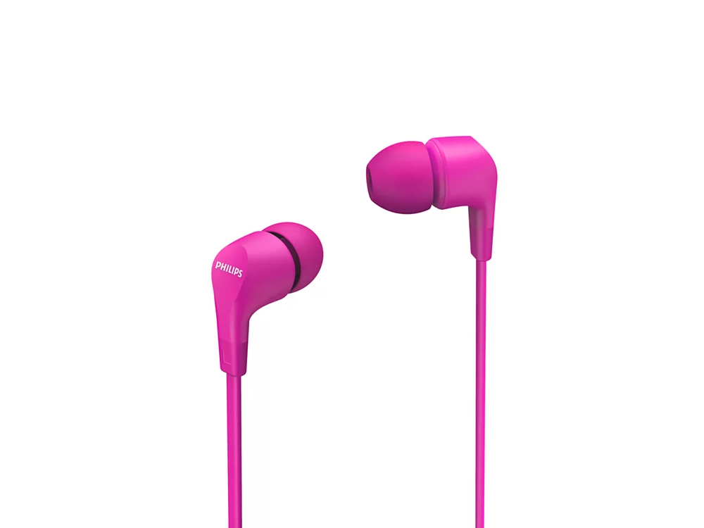 Earphones Philips 1105 w/microphone Pink