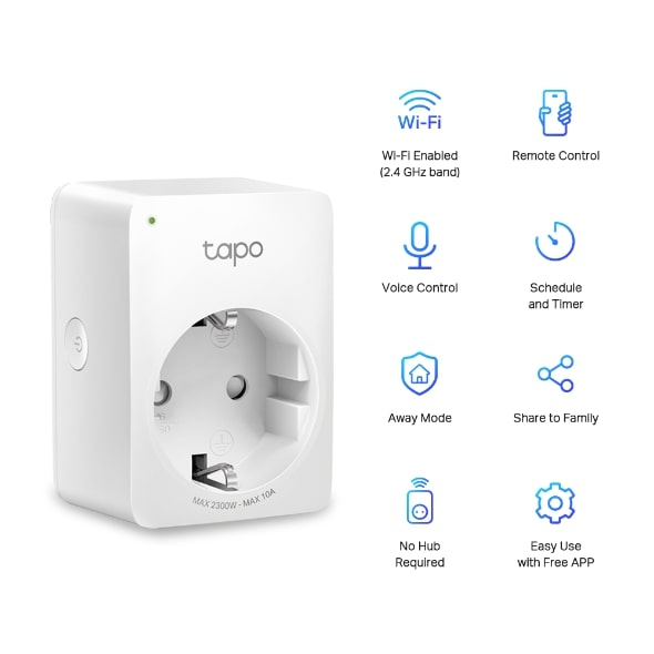 TP-Link Smart Home WiFi Socket Tapo P100
