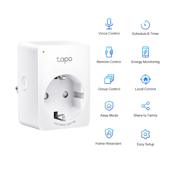 TP-Link Smart Home WiFi Socket Tapo P110 Energy Monitoring