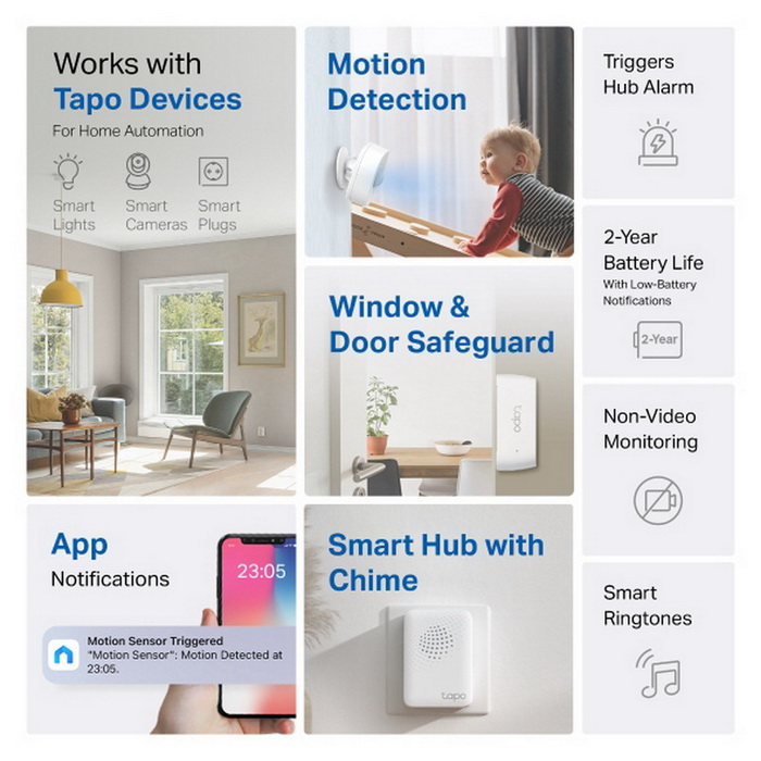TP-Link Smart Home Sensor Starter Kit Tapo T30KIT