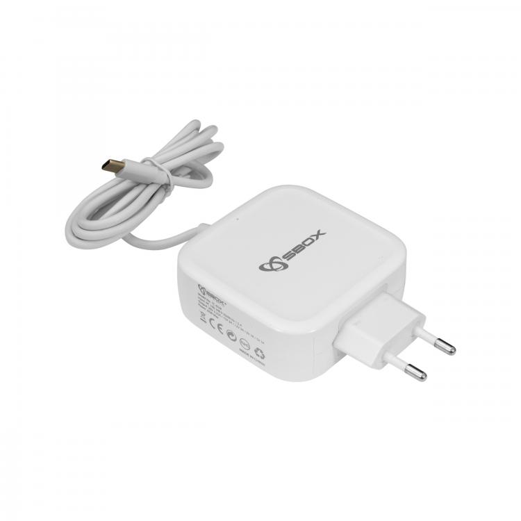 USB Universal Power Charger SBOX Type-C 65W White