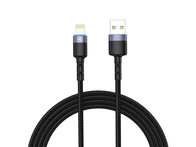 USB Cable for Apple Lightning Tellur 1.2m LED Black