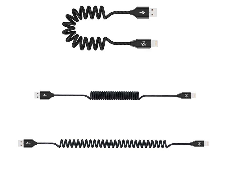 USB Cable for Apple Lightning Tellur 1.8m Extendable 3A Black