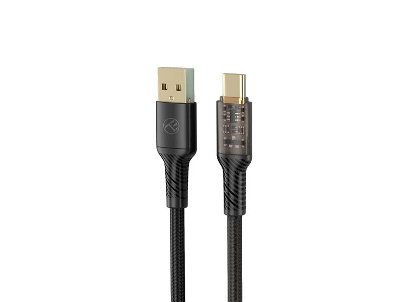 USB Cable To Type-C Tellur 1m Transparent