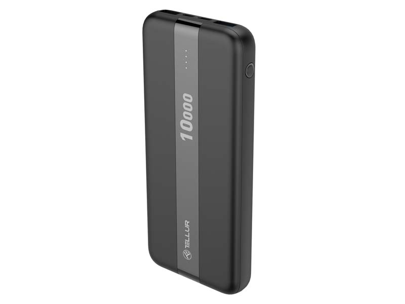 Power Bank Tellur PBC103 10000mAh Dual USB + Type-C + Micro USB Black
