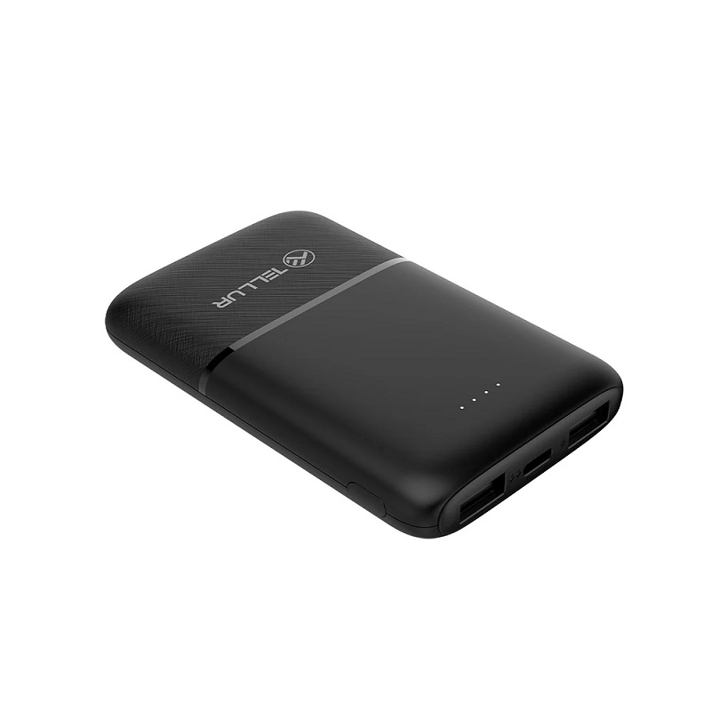 Power Bank Tellur 5000mAh Type-C + USB-A x2 Black