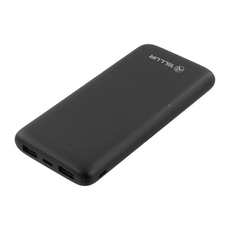 Power Bank Tellur 10000mAh Type-C + USB-A x2 Black