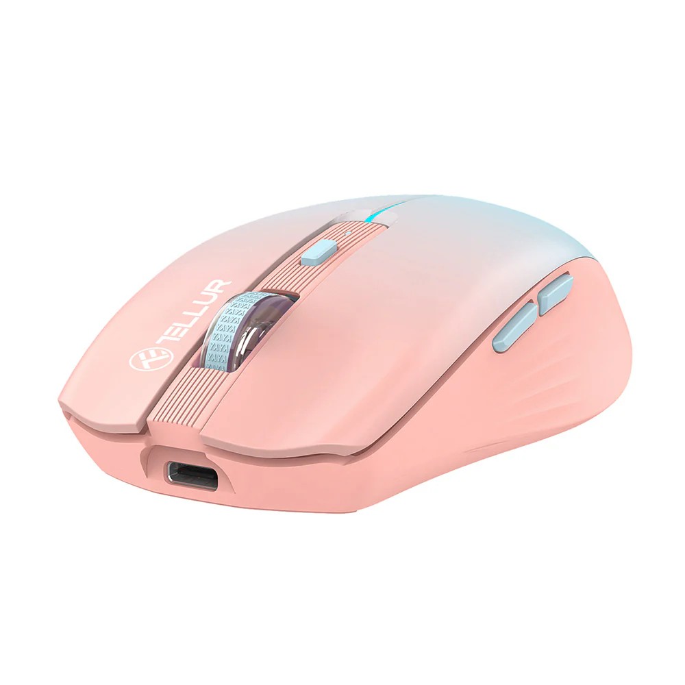 Mouse Tellur Wireless Silent 1600dpi Orange