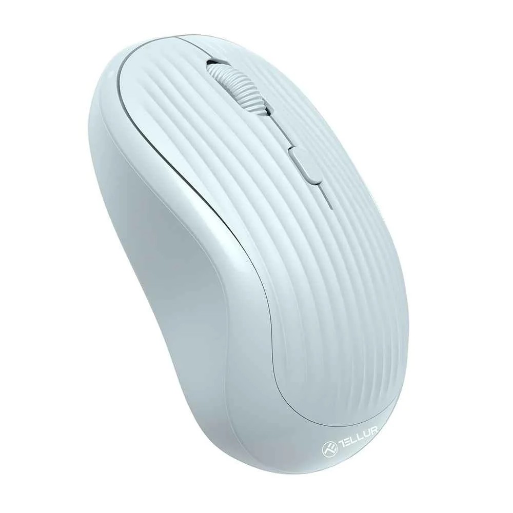 Mouse Tellur Wireless Ridge 1600dpi 2.4Ghz Bluetooth Rechargable Blue