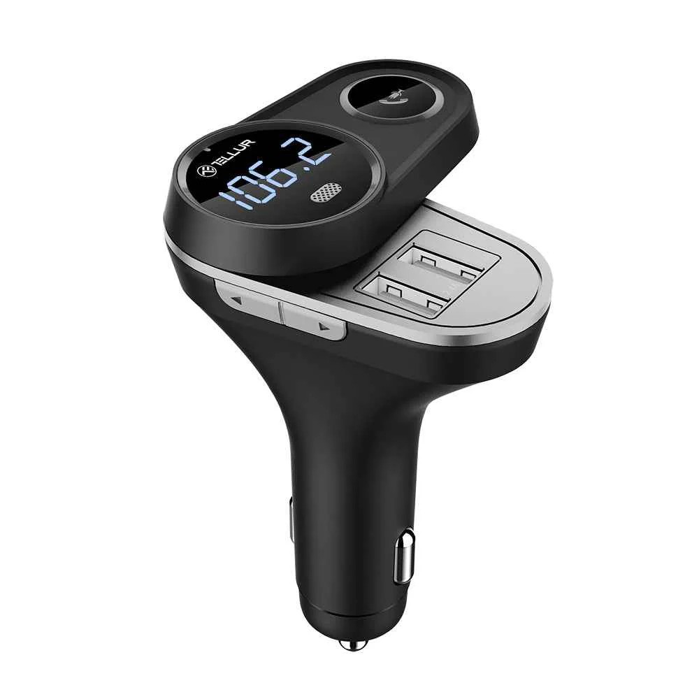 Wireless Bluetooth FM Transmitter Tellur FMT-B5 Hands Free/Dual Charger w/LCD Display