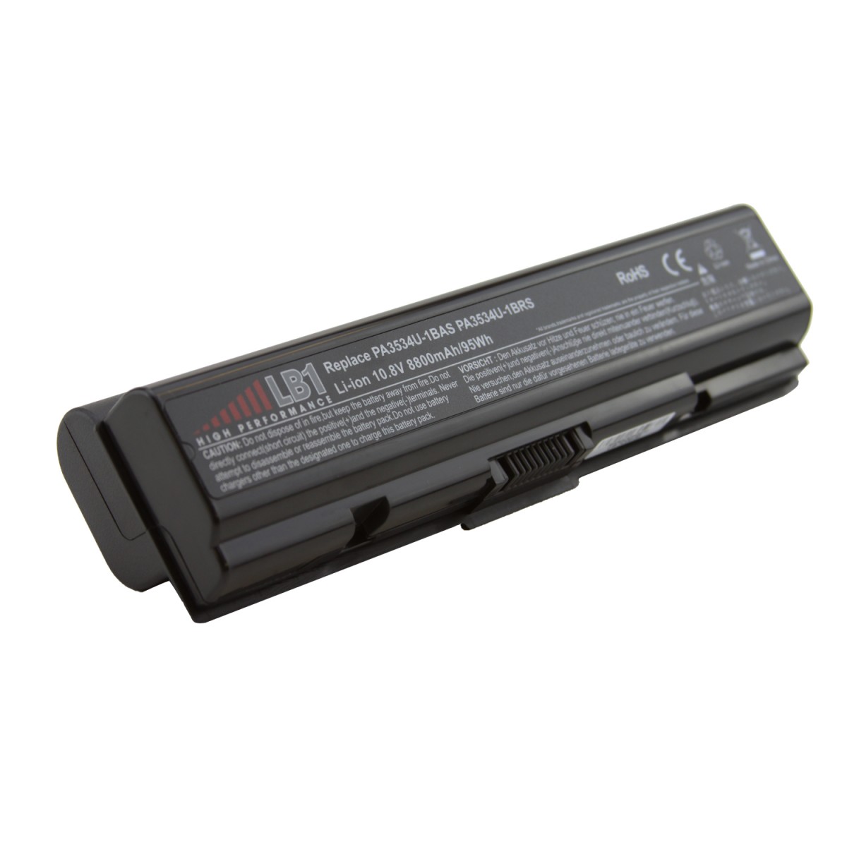 Notebook Battery 12 Cell 8800mAh 10.8V Compatible Toshiba PA3534
