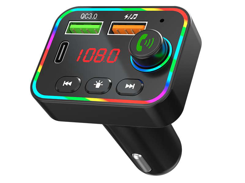 Wireless Bluetooth FM Transmitter Tracer SoundCast Hands Free/Dual Charger w/LCD Display