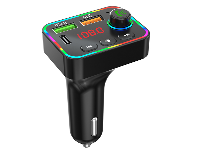 Wireless Bluetooth FM Transmitter Tracer SoundCast Hands Free/Dual Charger w/LCD Display