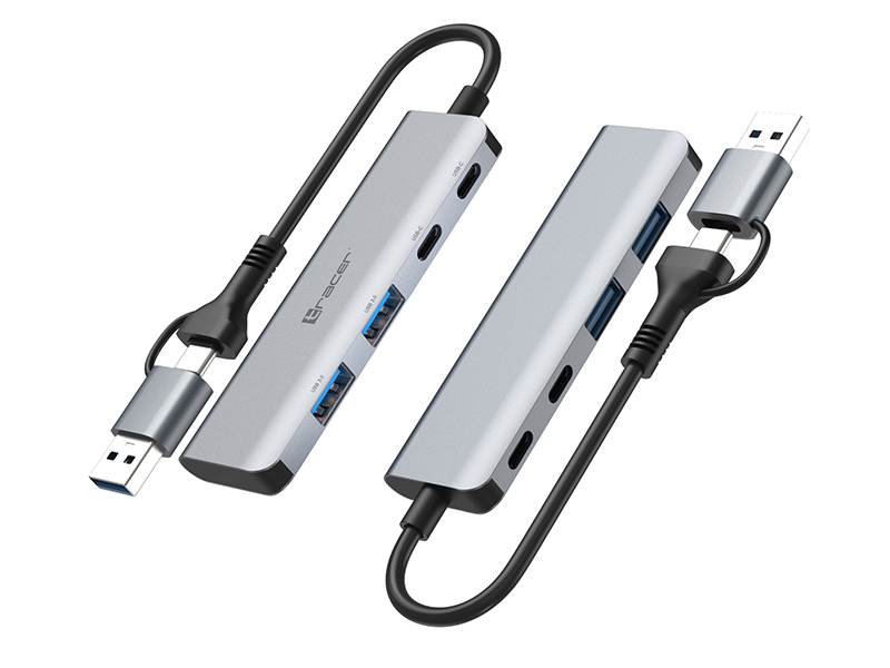 USB HUB 3.0 Type C/USB-A to USB 3.0 x2, Type-C x2 Adapter Tracer A5
