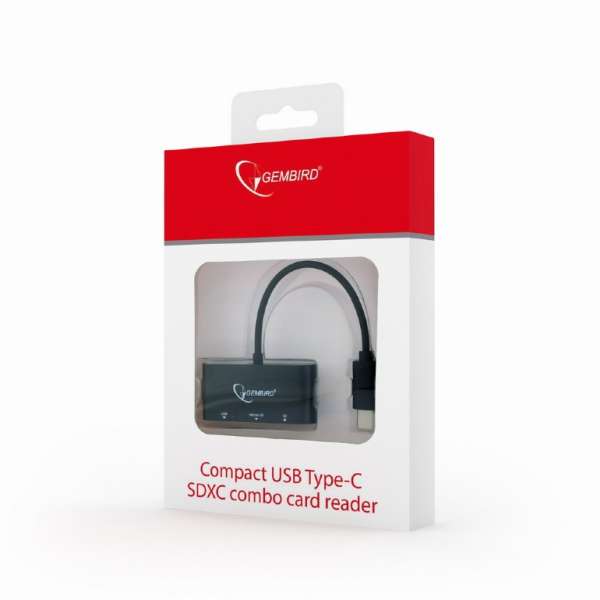 Card Reader USB 3.1 Type-C Gembird Black