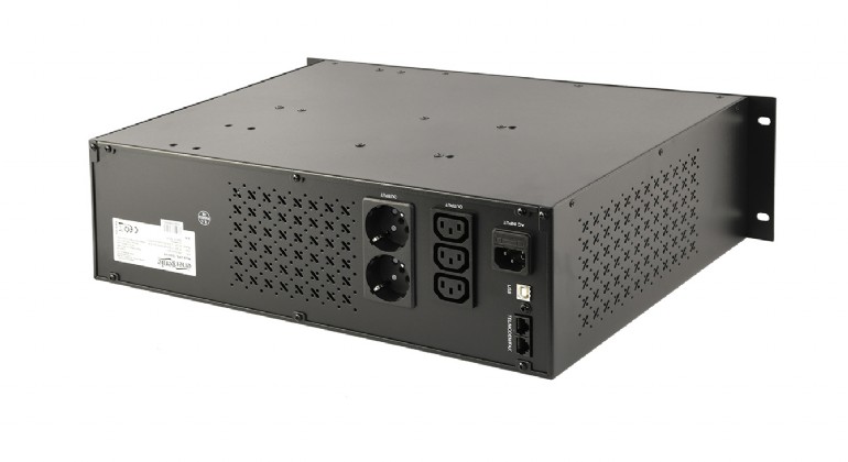 UPS Gembird 2000VA Rackmountable LCD w/AVR Black