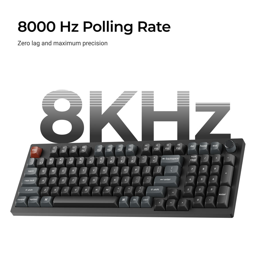 Keyboard Keychron V5 Ultra 8K 96% Wireless Swappable RGB Backlight Gateron Jupiter Red - Black