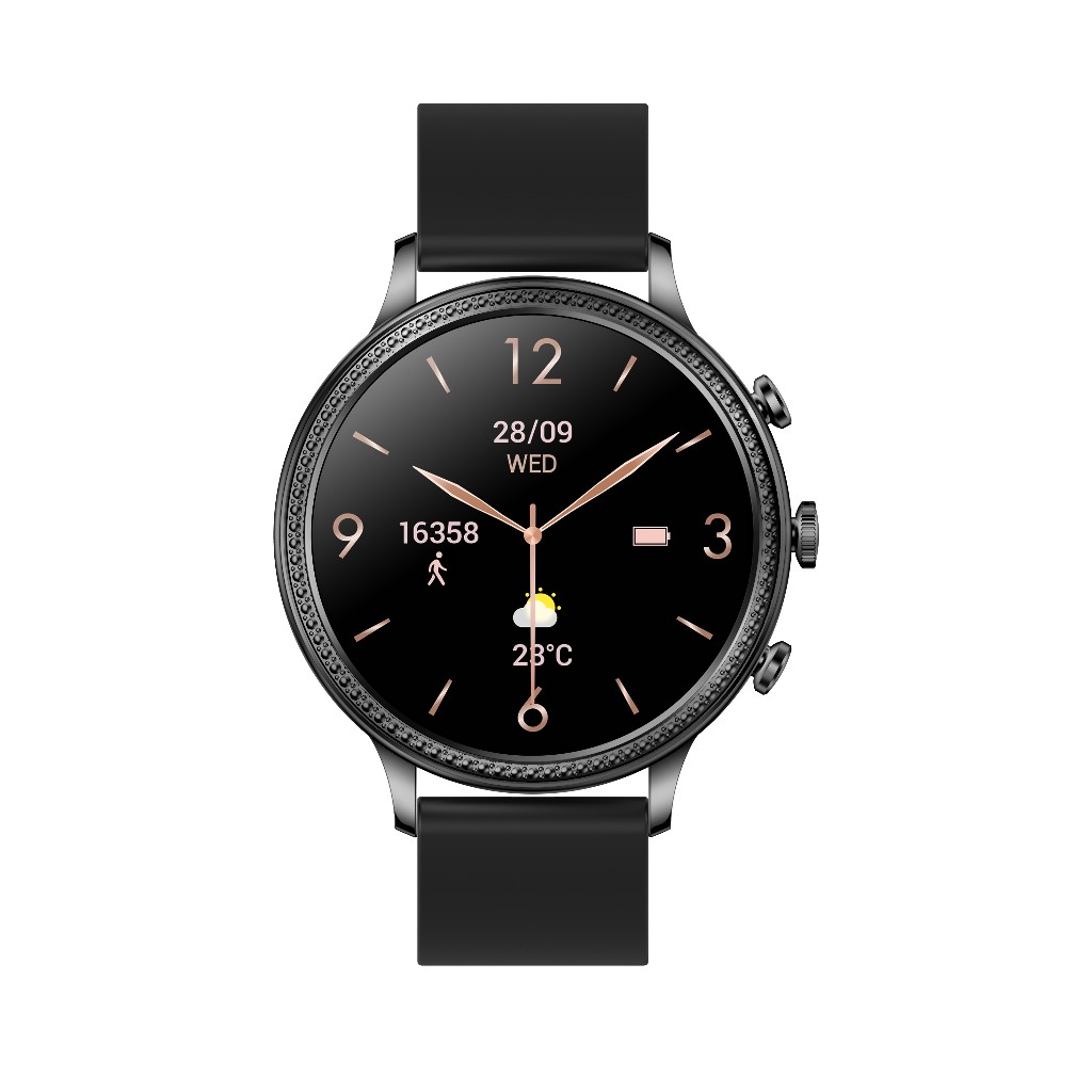 North Edge Healthcare Watch V60 Amoled Black with Screen Health Monitoring, Bluetooth Call
