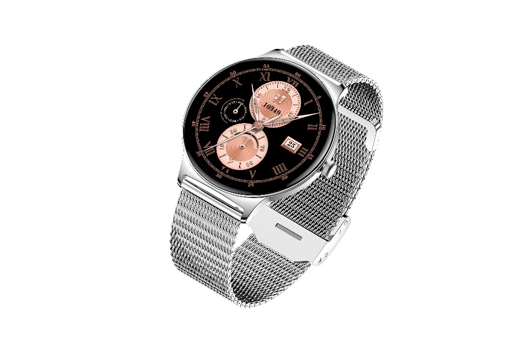 North Edge Healthcare Watch V89 Amoled Silver Steel with Screen Health Monitoring, Bluetooth Call