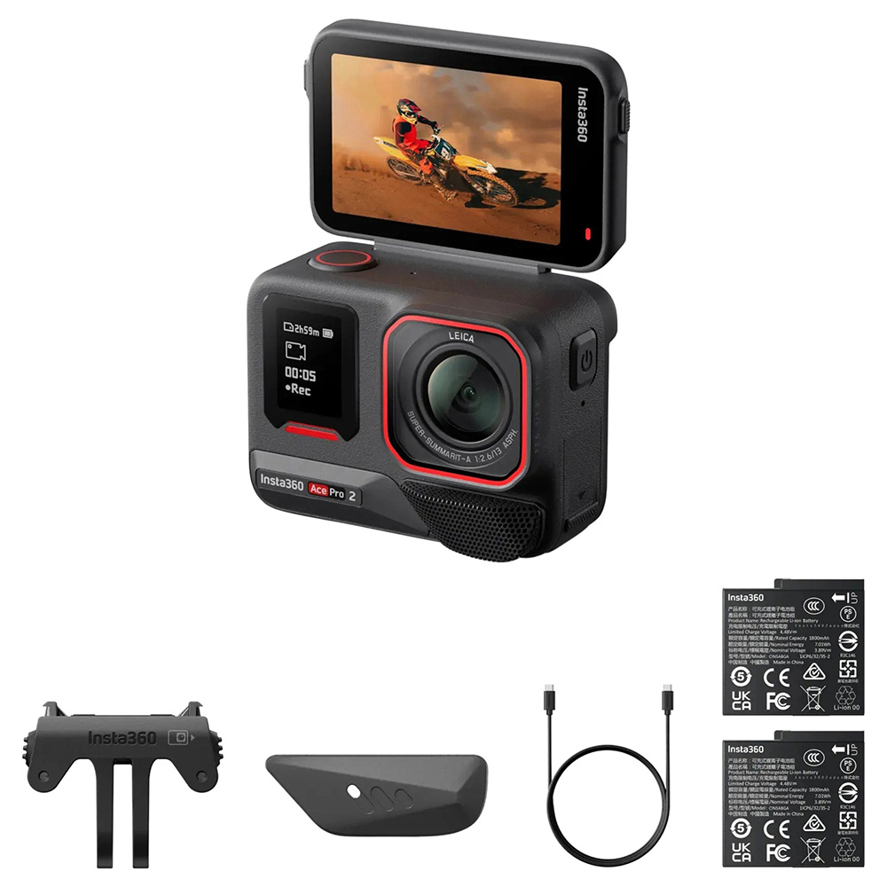Action Camera Insta360 Ace Pro 2 Dual Battery Bundle