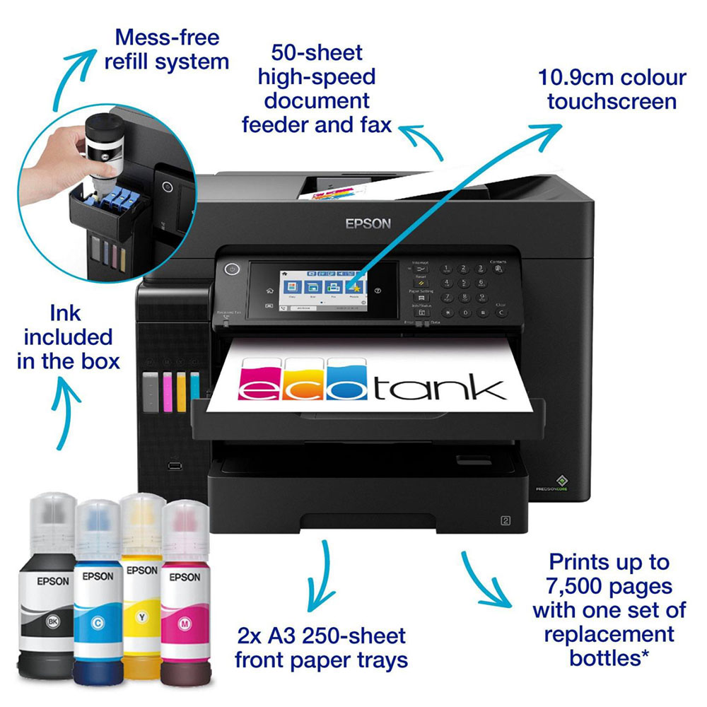 Epson EcoTank L15160 A3 Wi-Fi Duplex All-in-One Printer