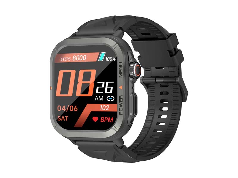 Smartwatch Blackview W30 Black 1.91" Heart rate/Water resistant/BT Calls/100+ Sports/Sleep Monitor