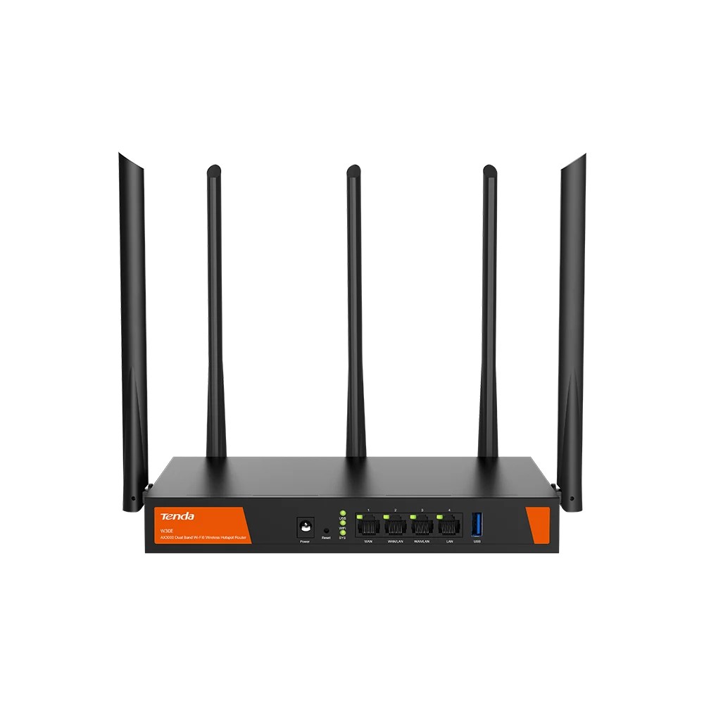 Tenda Wireless AX Dual-Band Gigabit Smart Router 3000Mbps WiFi6 W30E ...