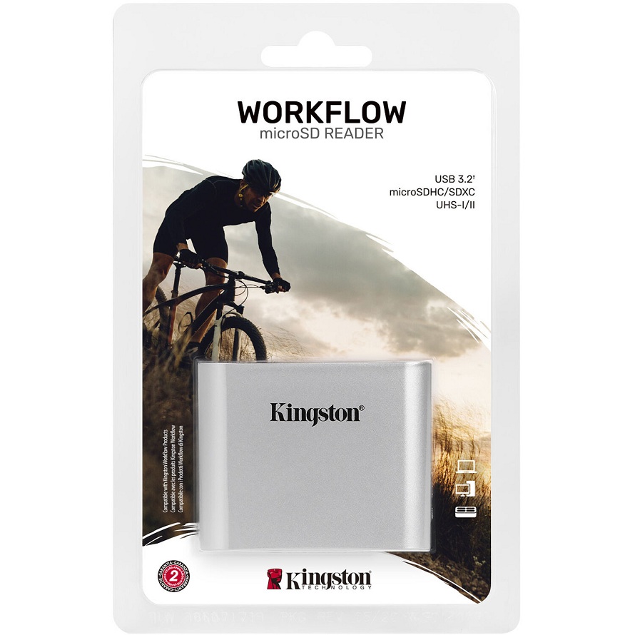 Workflow MicroSD Reader Kingston USB 3.2 Gen 1 UHS-II, UHS-I