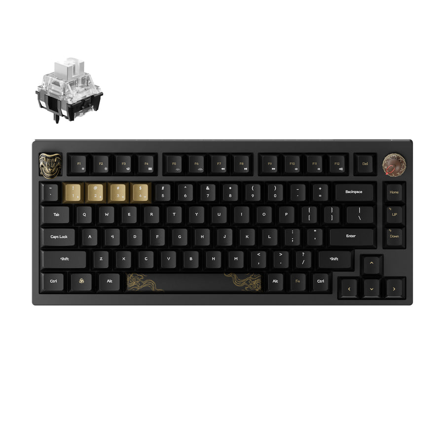Keyboard Keychron Black Myth Wukong 75% Wireless Swappable TTC Bluish White Switch - Deluxe Edition