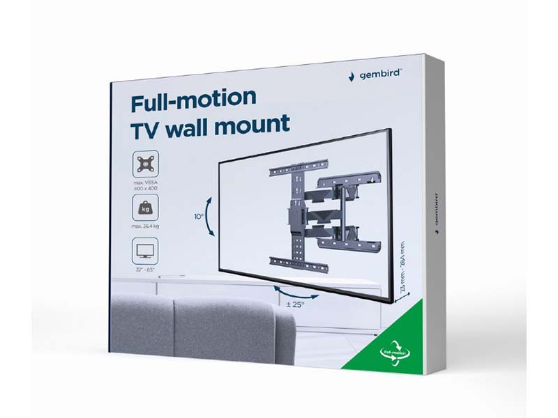 TV Wall Mount Gembird 32"-65" Full Motion WM-65ST-01