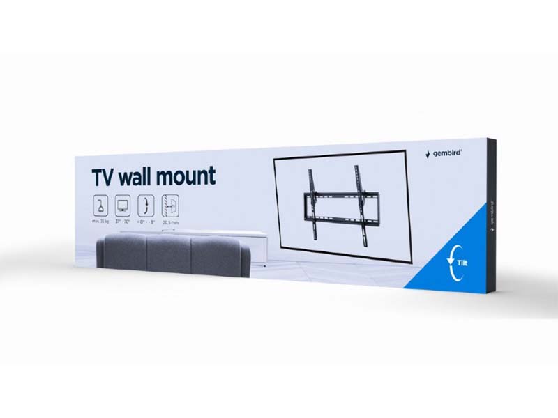TV Wall Mount Gembird 37"-70" w/Tilt Steel WM-70T-03